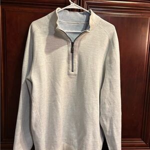 Tommy Bahama Men's Cream Quarter-Zip Sweater